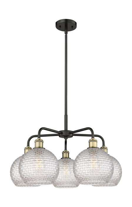 Innovations - 516-5CR-BAB-G122C-8CL - Five Light Chandelier - Downtown Urban - Black Antique Brass