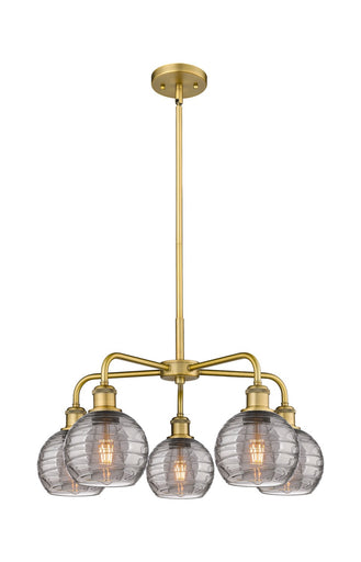 Ballston Five Light Chandelier Brushed Brass