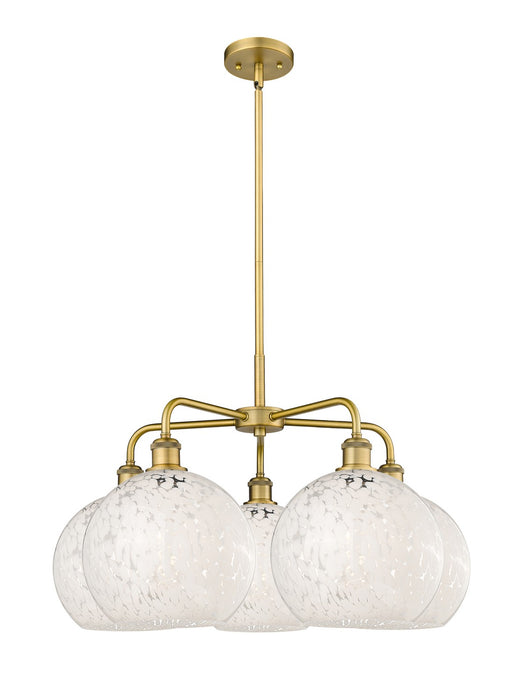 Innovations - 516-5CR-BB-G1216-10WM - LED Chandelier - Downtown Urban - Brushed Brass