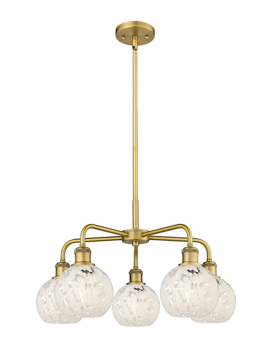 Innovations - 516-5CR-BB-G1216-6WM - LED Chandelier - Downtown Urban - Brushed Brass