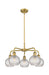Innovations - 516-5CR-BB-G122C-6CL - Five Light Chandelier - Downtown Urban - Brushed Brass