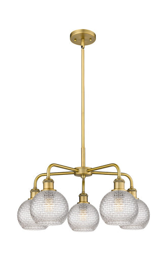 Ballston Five Light Chandelier Brushed Brass