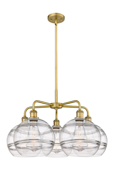 Innovations - 516-5CR-BB-G556-10CL - LED Chandelier - Downtown Urban - Brushed Brass