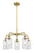 Innovations - 516-5CR-BB-G804 - Five Light Chandelier - Downtown Urban - Brushed Brass