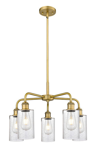 Ballston Five Light Chandelier Brushed Brass