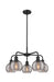 Innovations - 516-5CR-BK-G1213-6SM - Five Light Chandelier - Downtown Urban - Matte Black