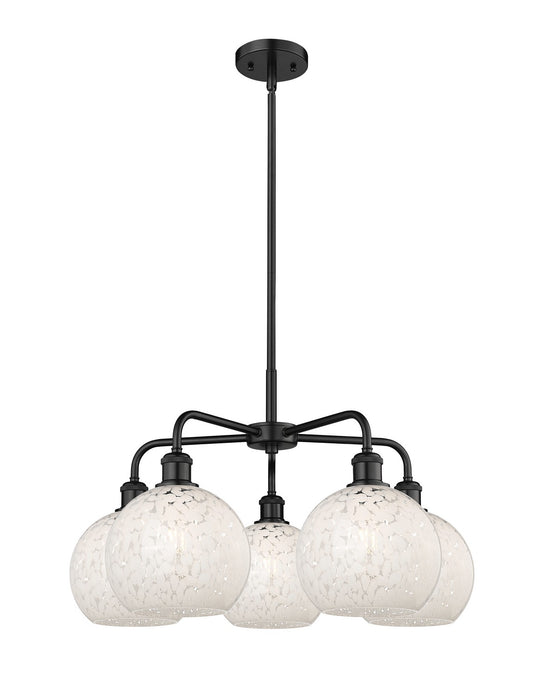 Innovations - 516-5CR-BK-G1216-8WM - LED Chandelier - Downtown Urban - Matte Black