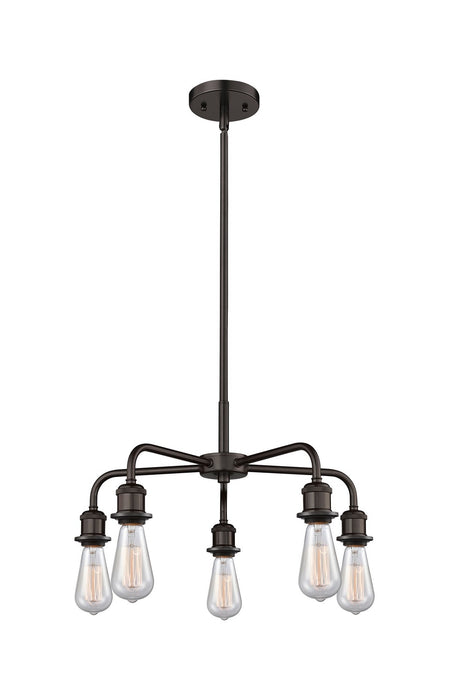 Innovations - 516-5CR-OB - Five Light Chandelier - Downtown Urban - Oil Rubbed Bronze