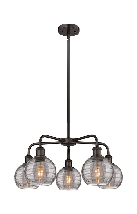 Innovations - 516-5CR-OB-G1213-6SM - Five Light Chandelier - Downtown Urban - Oil Rubbed Bronze