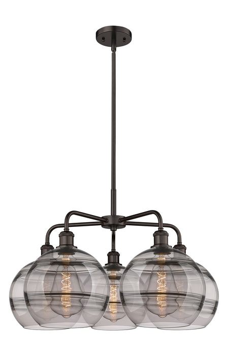 Innovations - 516-5CR-OB-G556-10SM - LED Chandelier - Downtown Urban - Oil Rubbed Bronze