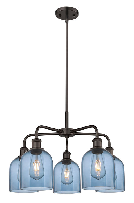 Innovations - 516-5CR-OB-G558-6BL - Five Light Chandelier - Downtown Urban - Oil Rubbed Bronze