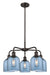 Innovations - 516-5CR-OB-G558-6BL - Five Light Chandelier - Downtown Urban - Oil Rubbed Bronze