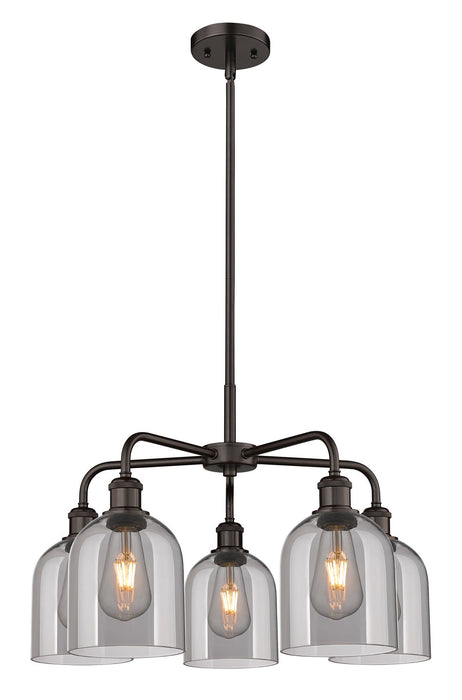 Innovations - 516-5CR-OB-G558-6SM - Five Light Chandelier - Downtown Urban - Oil Rubbed Bronze