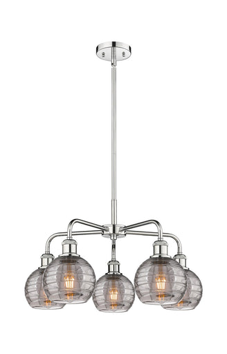 Ballston Five Light Chandelier Polished Chrome