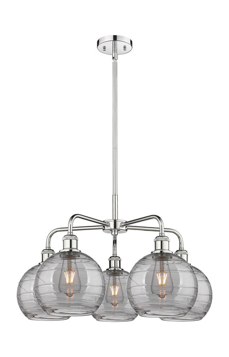 Innovations - 516-5CR-PC-G1213-8SM - Five Light Chandelier - Downtown Urban - Polished Chrome
