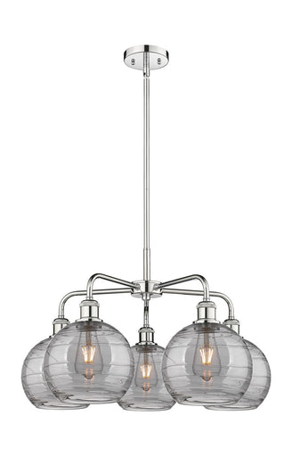 Ballston Five Light Chandelier Polished Chrome