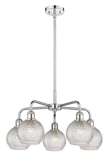 Ballston Five Light Chandelier Polished Chrome