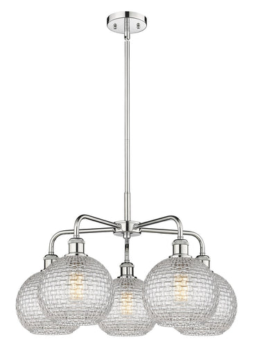 Ballston Five Light Chandelier Polished Chrome