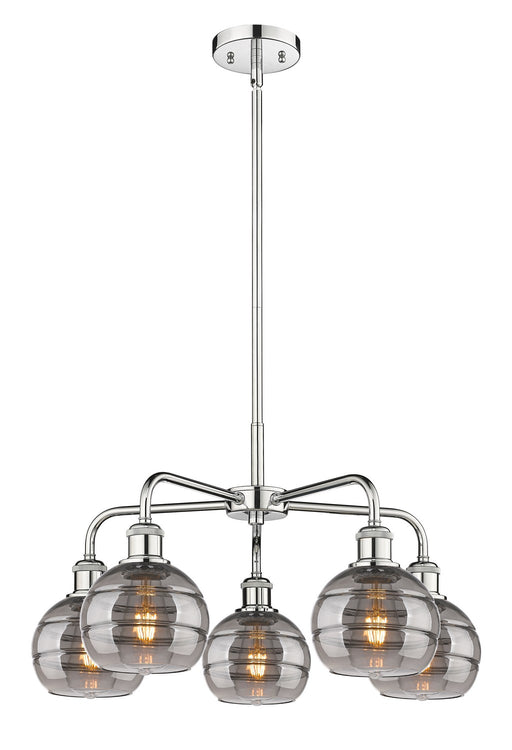 Innovations - 516-5CR-PC-G556-6SM - Five Light Chandelier - Downtown Urban - Polished Chrome