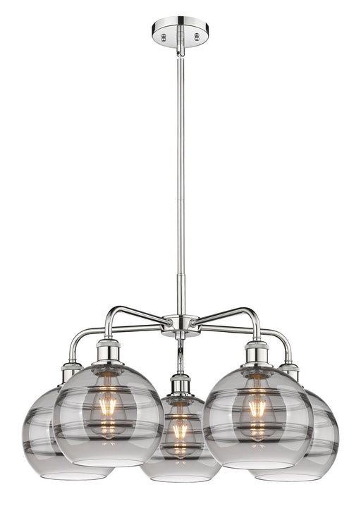 Innovations - 516-5CR-PC-G556-8SM - Five Light Chandelier - Downtown Urban - Polished Chrome