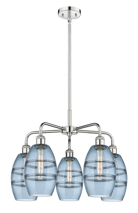 Innovations - 516-5CR-PC-G557-6BL - Five Light Chandelier - Downtown Urban - Polished Chrome