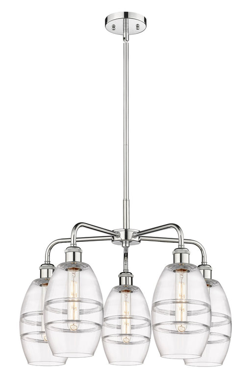 Innovations - 516-5CR-PC-G557-6CL - Five Light Chandelier - Downtown Urban - Polished Chrome