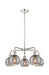 Innovations - 516-5CR-PN-G1213-6SM - Five Light Chandelier - Downtown Urban - Polished Nickel