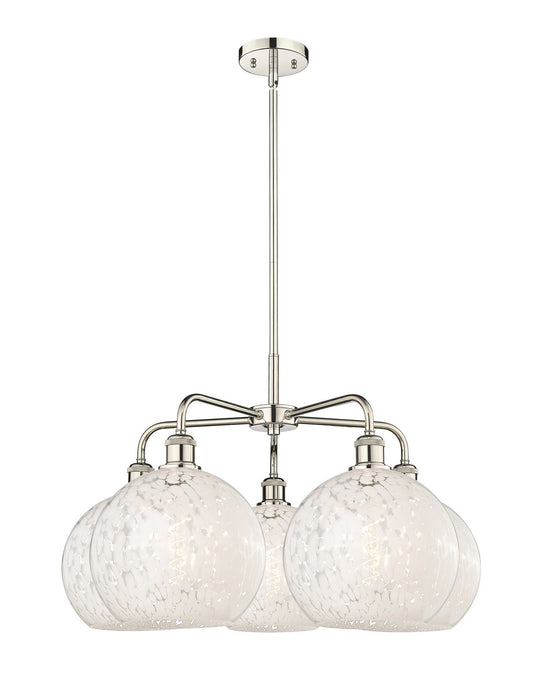 Innovations - 516-5CR-PN-G1216-10WM - LED Chandelier - Downtown Urban - Polished Nickel