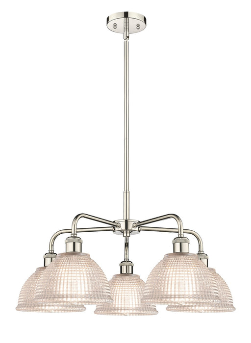 Innovations - 516-5CR-PN-G422 - Five Light Chandelier - Downtown Urban - Polished Nickel