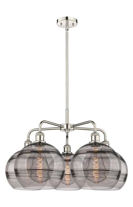 Innovations - 516-5CR-PN-G556-10SM - LED Chandelier - Downtown Urban - Polished Nickel