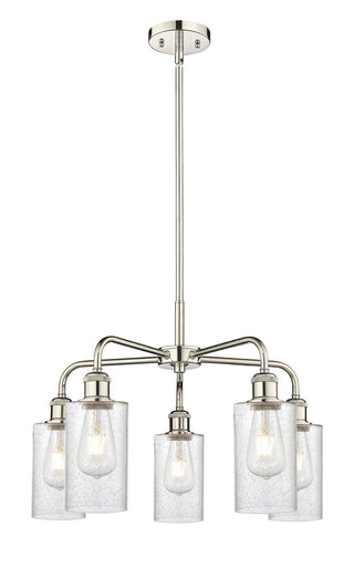 Ballston Five Light Chandelier Polished Nickel