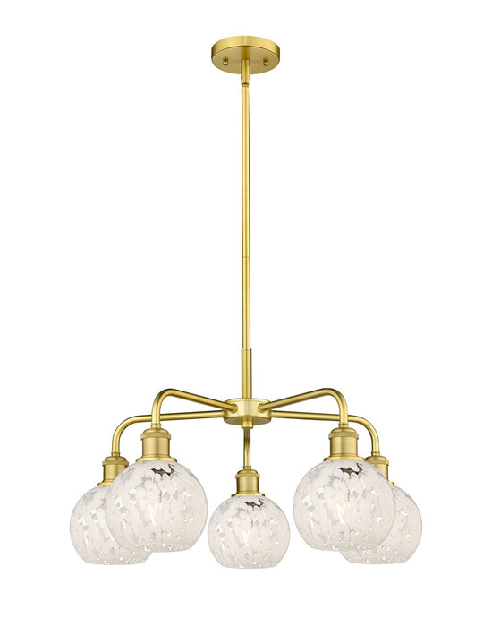 Innovations - 516-5CR-SG-G1216-6WM - LED Chandelier - Downtown Urban - Satin Gold