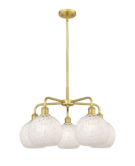 Innovations - 516-5CR-SG-G1216-8WM - LED Chandelier - Downtown Urban - Satin Gold