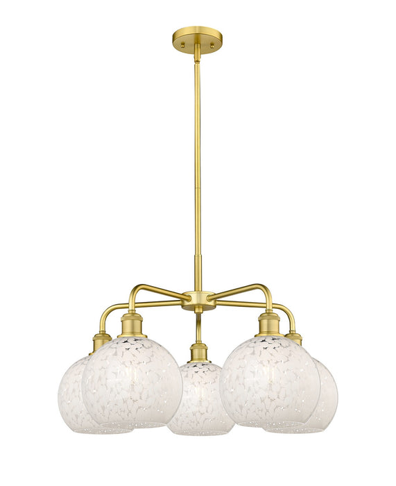 Innovations - 516-5CR-SG-G1216-8WM - LED Chandelier - Downtown Urban - Satin Gold