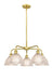Innovations - 516-5CR-SG-G422 - Five Light Chandelier - Downtown Urban - Satin Gold
