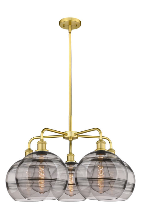 Innovations - 516-5CR-SG-G556-10SM - LED Chandelier - Downtown Urban - Satin Gold