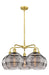 Innovations - 516-5CR-SG-G556-10SM - LED Chandelier - Downtown Urban - Satin Gold