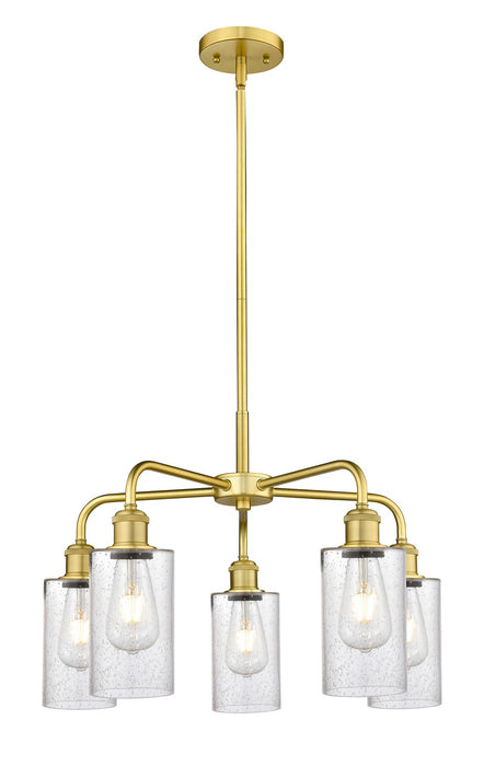 Innovations - 516-5CR-SG-G804 - Five Light Chandelier - Downtown Urban - Satin Gold