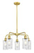 Innovations - 516-5CR-SG-G804 - Five Light Chandelier - Downtown Urban - Satin Gold