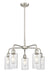 Innovations - 516-5CR-SN-G804 - Five Light Chandelier - Downtown Urban - Satin Nickel