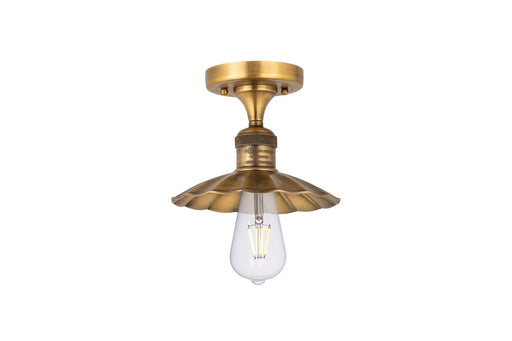 Franklin Restoration LED Semi-Flush Mount Brushed Brass