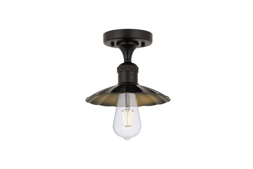 Franklin Restoration LED Semi-Flush Mount Matte Black