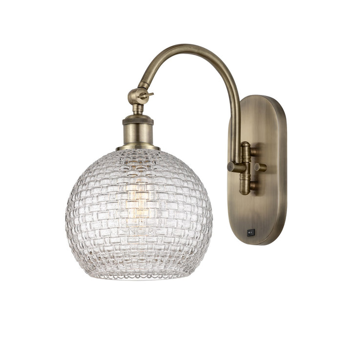 Innovations - 518-1W-AB-G122C-8CL - One Light Wall Sconce - Ballston - Antique Brass