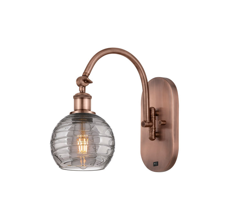 Innovations - 518-1W-AC-G1213-6SM - One Light Wall Sconce - Ballston - Antique Copper