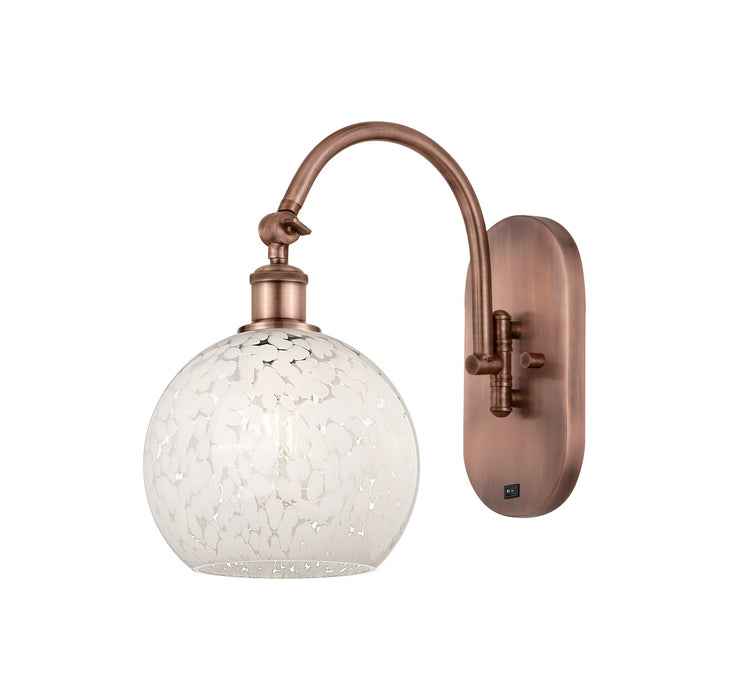 Innovations - 518-1W-AC-G1216-8WM - LED Wall Sconce - Ballston - Antique Copper