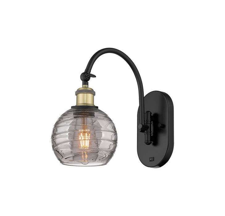 Innovations - 518-1W-BAB-G1213-6SM - One Light Wall Sconce - Ballston - Black Antique Brass