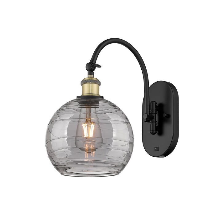 Innovations - 518-1W-BAB-G1213-8SM - One Light Wall Sconce - Ballston - Black Antique Brass