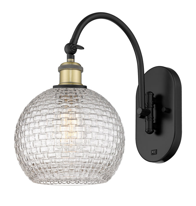 Innovations - 518-1W-BAB-G122C-8CL - One Light Wall Sconce - Ballston - Black Antique Brass