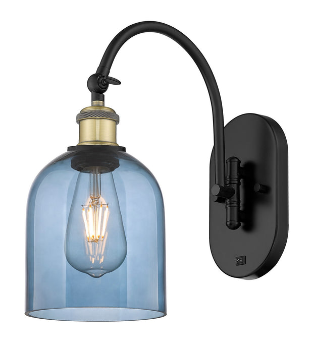Innovations - 518-1W-BAB-G558-6BL - One Light Wall Sconce - Ballston - Black Antique Brass