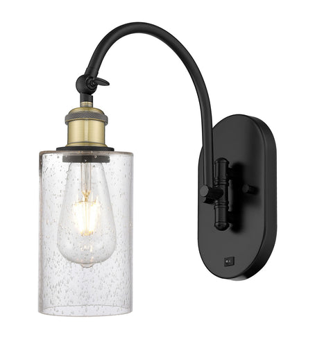 Ballston One Light Wall Sconce Black Antique Brass